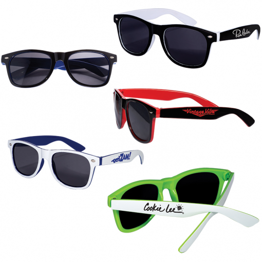 Two-Tone Glossy Sunglasses-1