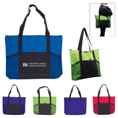Jumbo Trade Show Tote w/Front Pockets-1