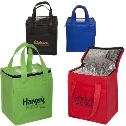 Non-Woven Cubic Lunch Bag w/ID Slot-1