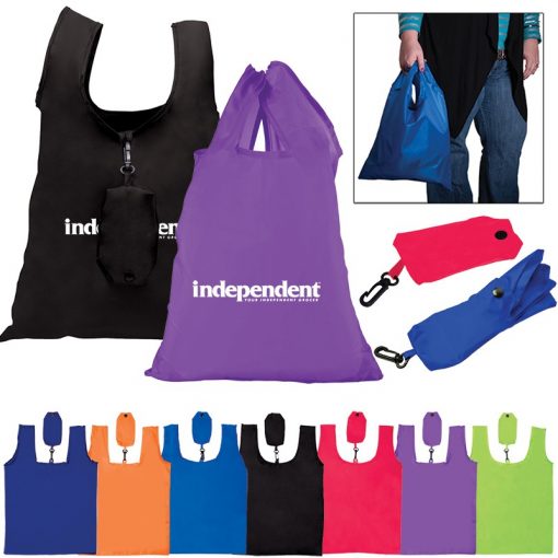 Polyester Folding Grocery Tote-1