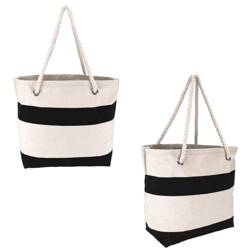 Cotton Resort Tote w/Rope Handle-2
