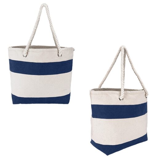 Cotton Resort Tote w/Rope Handle-3