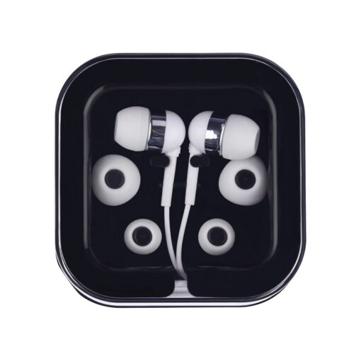 Earbuds w/Microphone in Square Case-4