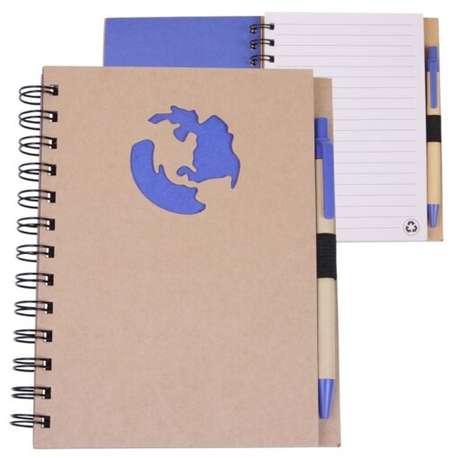 EcoShapes™ Recycled Globe Die Cut Notebook-2