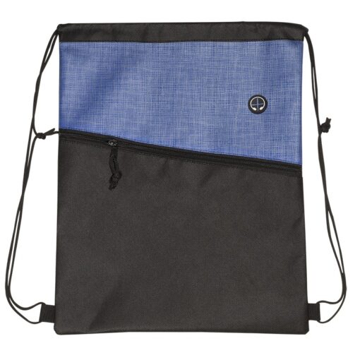 Tonal Heathered Non-Woven Drawstring Backpack-7