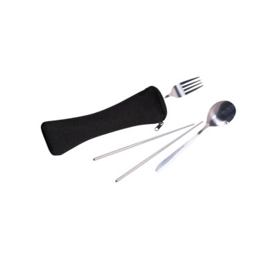 PRIME LINE Travel Cutlery Set In Zip Pouch-1
