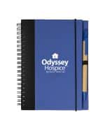Contrast Paperboard Spiral Notebook & Pen 5.5" x 7.125"