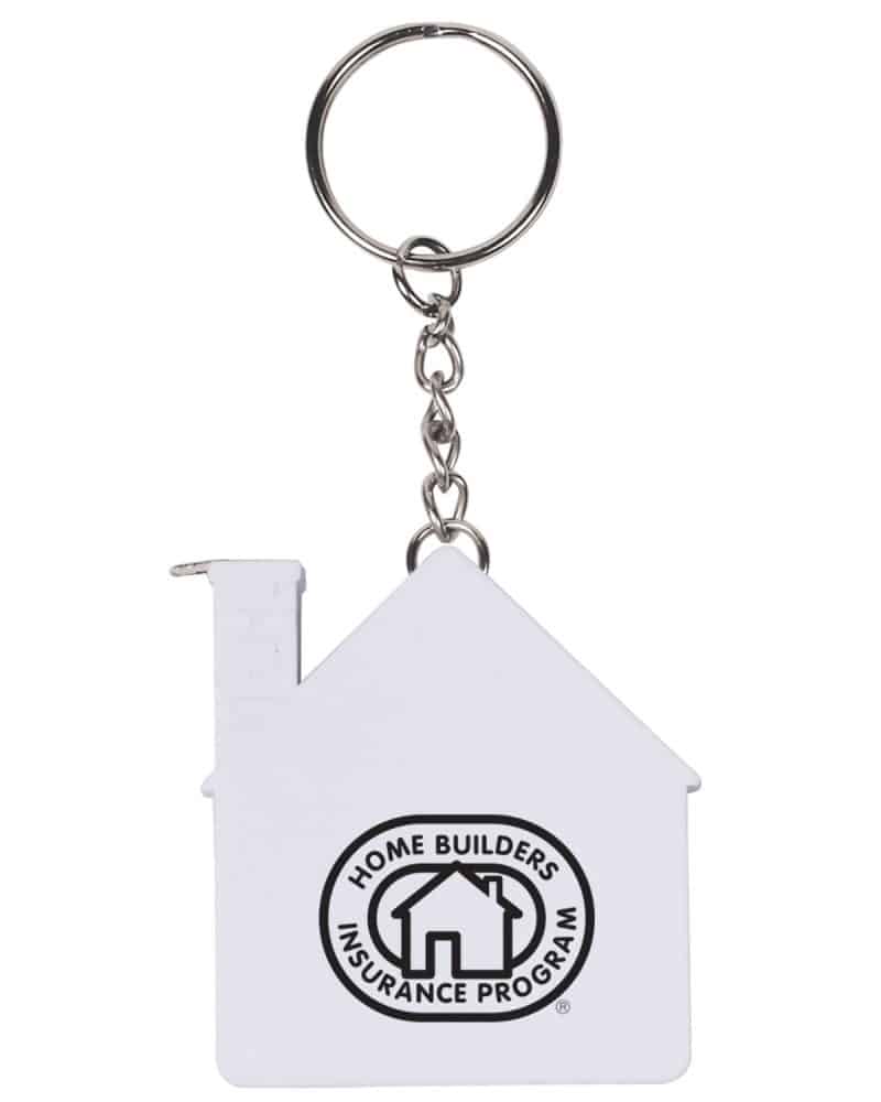 House Tape Measure Key Chain 3'