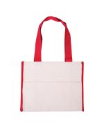 Cotton Gusset Accent Box Tote Bag - 6