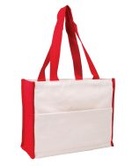 Cotton Gusset Accent Box Tote Bag - 7