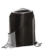 Sprint Angled Drawstring Sports Bag With Pockets - 1