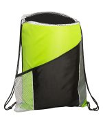 Sprint Angled Drawstring Sports Bag With Pockets - 4
