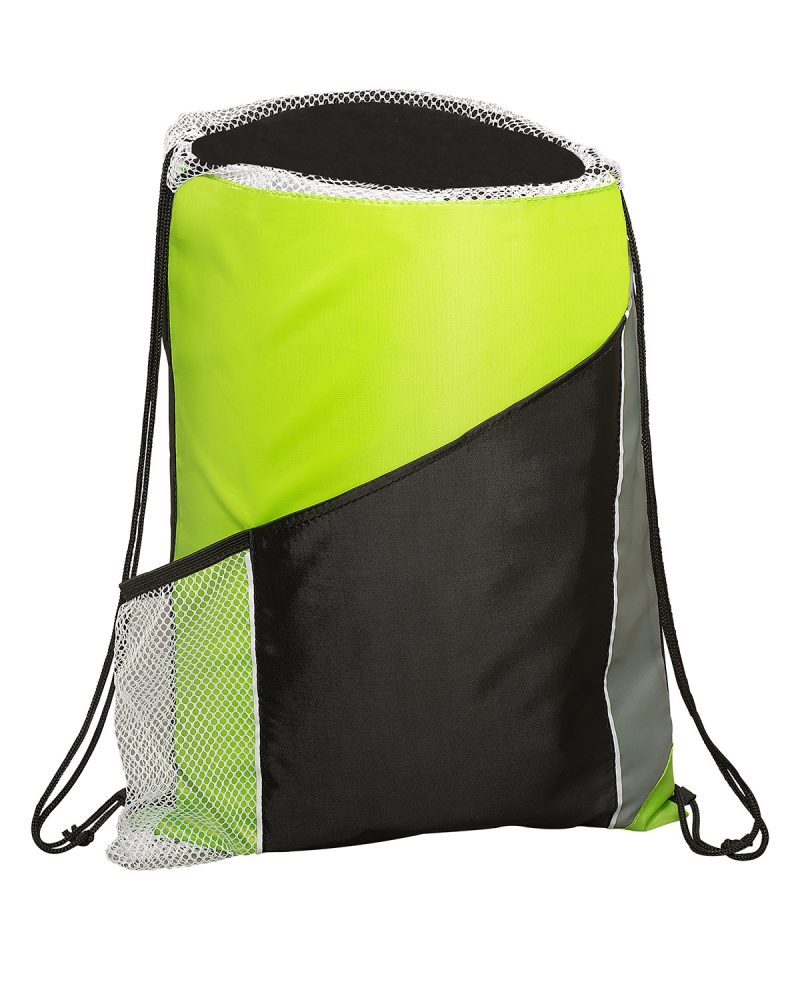 Sprint Angled Drawstring Sports Bag With Pockets - 4