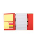 Spiral Notebook With Sticky Notes & Pen 5.75" x 7.25" - 9