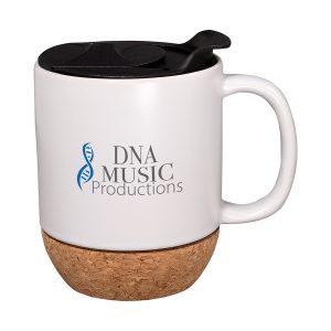 14 oz Ceramic Mug With Cork Base