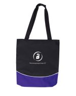 Color Curve Accent Panel Tote