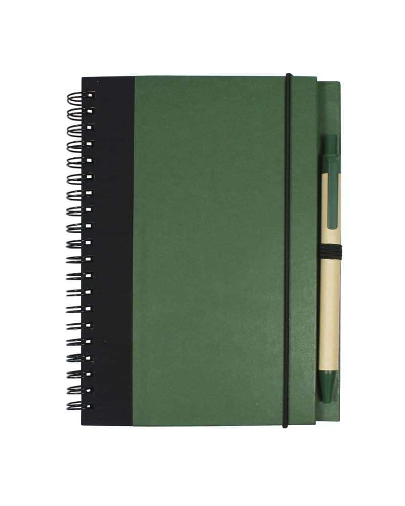 Contrast Paperboard Spiral Notebook & Pen 5.5" x 7.125" - 5