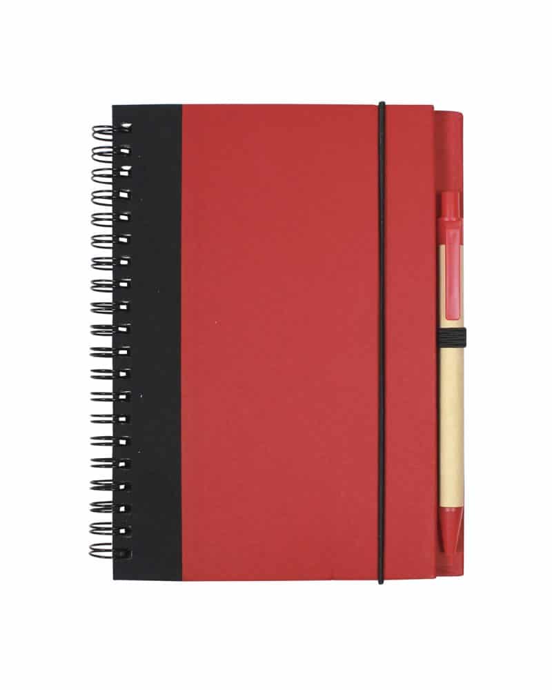 Contrast Paperboard Spiral Notebook & Pen 5.5" x 7.125" - 7
