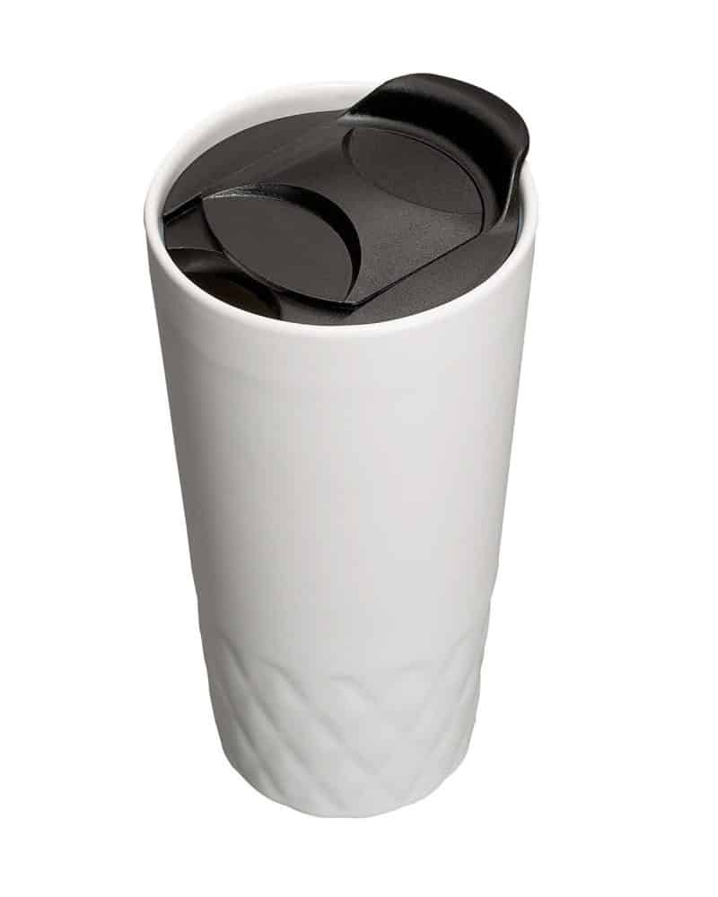 14 oz Double Wall Ceramic Textured Tumbler - 5