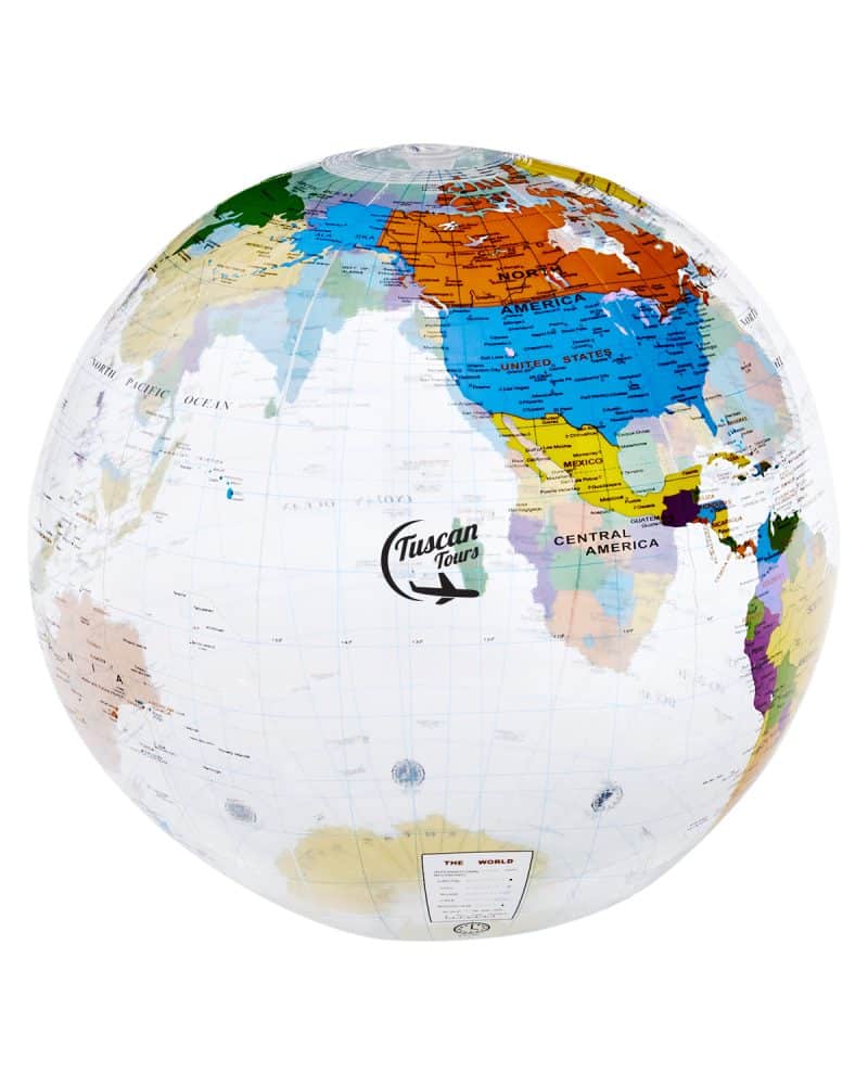 16" World Globe Beach Ball
