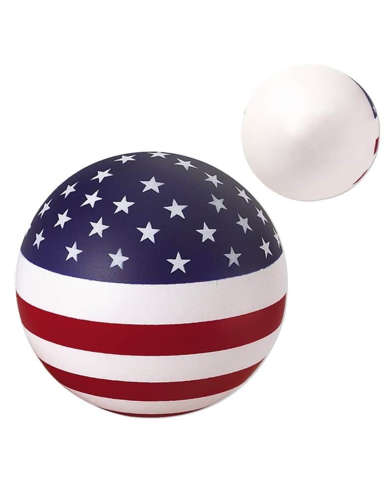 Stars and Stripes Patriotic Round Stress Ball - 2