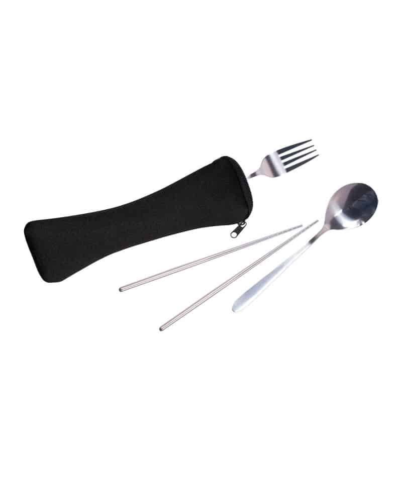 Travel Cutlery Set In Zip Pouch - 1
