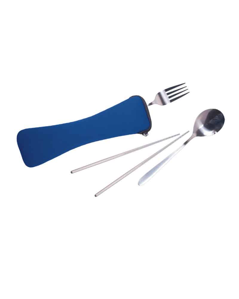 Travel Cutlery Set In Zip Pouch - 2