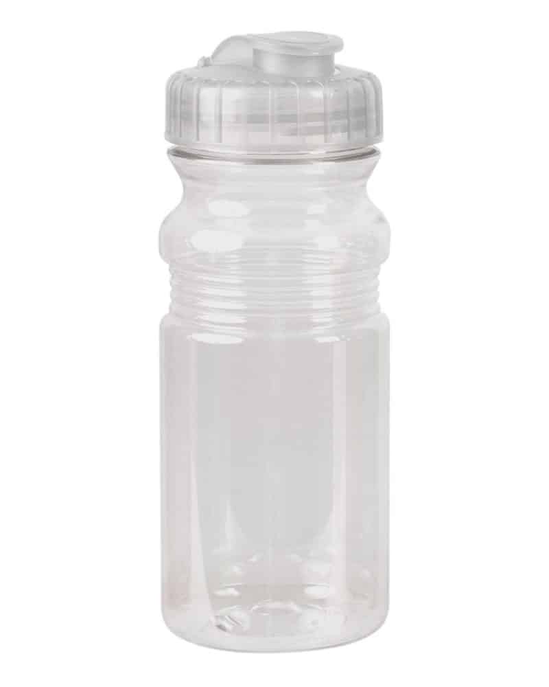 USA Made 20 oz Translucent Sport Water Bottle With Snap Cap - 1