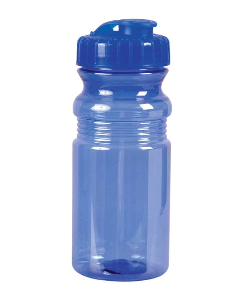 USA Made 20 oz Translucent Sport Water Bottle With Snap Cap - 2