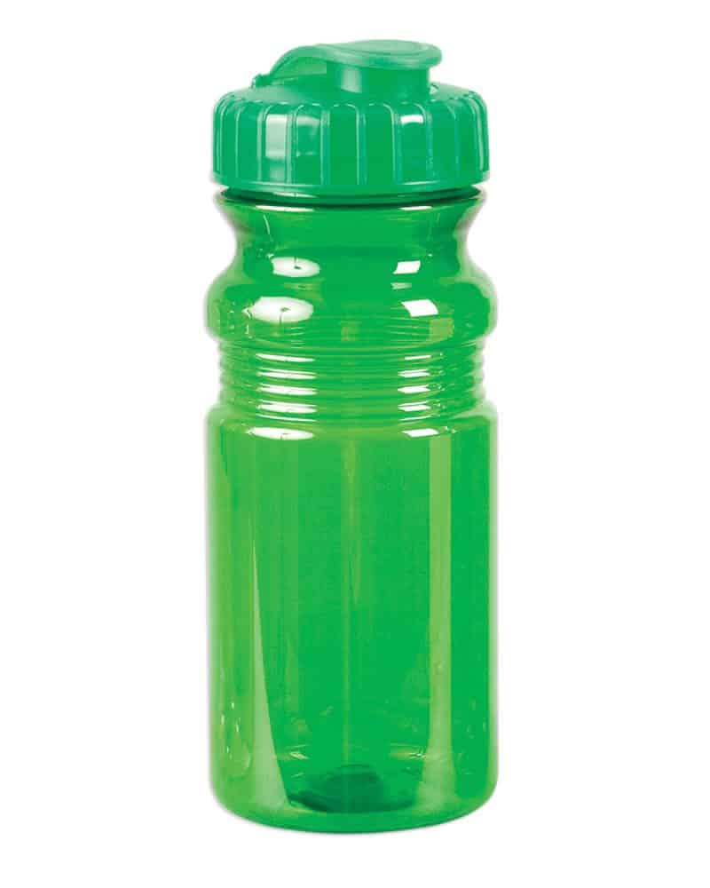 USA Made 20 oz Translucent Sport Water Bottle With Snap Cap - 3