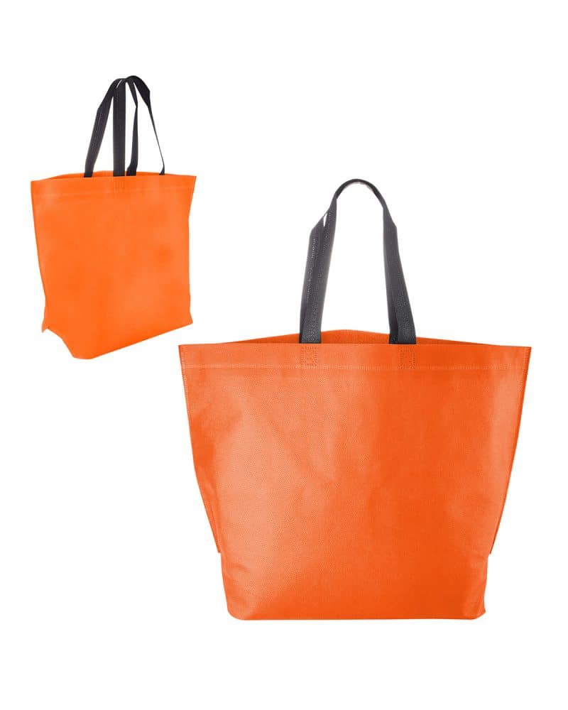 Two-Tone Heat Sealed Non-Woven Tote Bag - 5