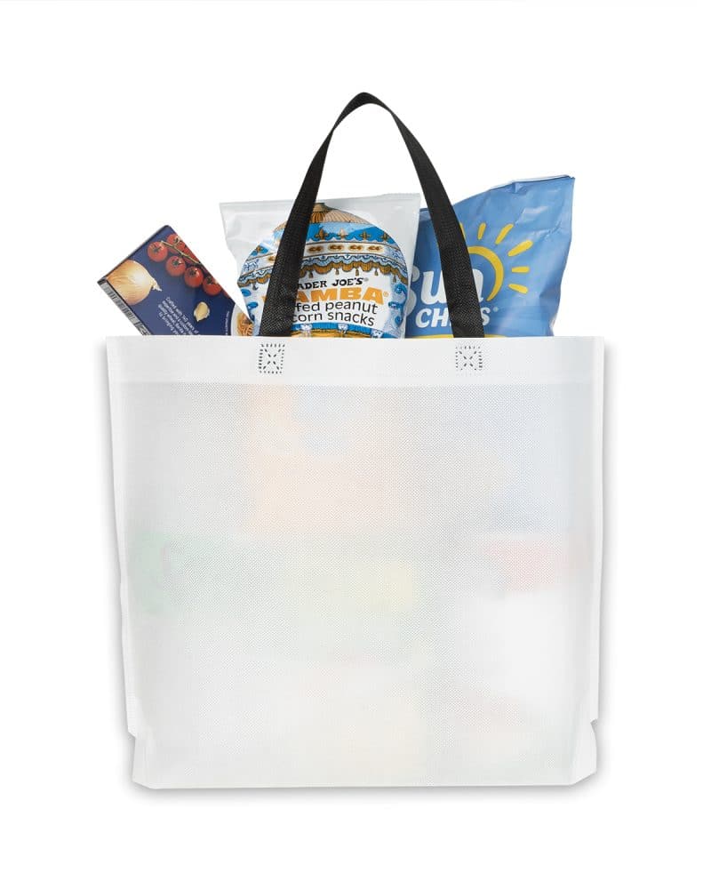 Two-Tone Heat Sealed Non-Woven Tote Bag - 8